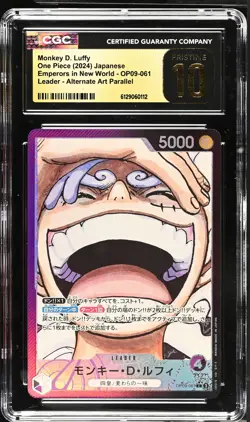 Monkey D. Luffy #OP09-061 Japanese One Piece Emperors New World CGC 10 PRISTINE - Image 1