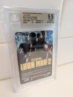 2023 Weiss Marvel Iron Man 2 War Machine MAR/SE40-11sp gold stamp *BGS 9.5* - Image 2