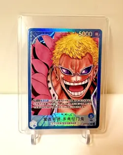 IN STOCK One Piece Chinese Romance Dawn Doflamingo OP01-060 Alt Art NM TCG Card - Image 1