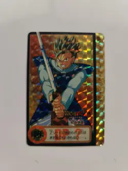 TAIWAN HK carte 155 prism dragon ball non Off Card Hondan Carddass Sticker Fan - Image 1