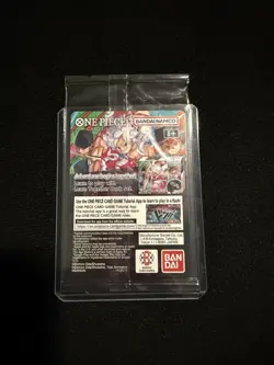 Bandai One Piece CCG Monkey D. Luffy US Voyage Card SEALED & SLEEVED - Image 2