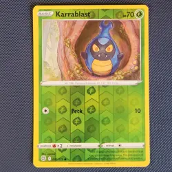 Karrablast 015/172 - Brilliant Stars - Common Reverse Holo Pokemon Card - NM - Image 1