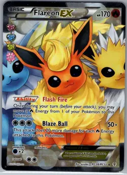 Flareon EX (Full Art) RC28/RC32 Generations: Radiant - Pokemon Card - NM - Image 1
