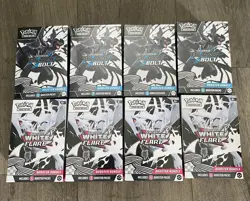 Pokemon TCG 8x Black Bolt & White Flare Booster Bundles New Sealed Lot - Image 1