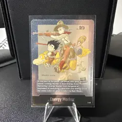 Son Goku Bulma E-43 Silver Energy Marker Dragon Ball Manga Booster Card Fusion - Image 1