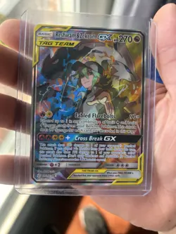 Pokemon TCG Reshiram & Zekrom GX Tag Team Holo Card Cosmic Eclipse ALT ART - Image 3
