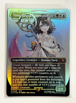 MTG – Final Fantasy – Yuna, Grand Summoner Borderless Foil - Mythic 0208 - Image 1