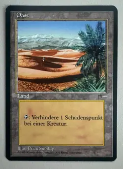 5x Oase | Oasis Uncommon Land MTG - Renaissance deutsch ©1995 NM - Image 2