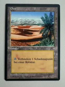 5x Oase | Oasis Uncommon Land MTG - Renaissance deutsch ©1995 NM - Image 3