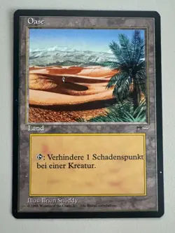 5x Oase | Oasis Uncommon Land MTG - Renaissance deutsch ©1995 NM - Image 4