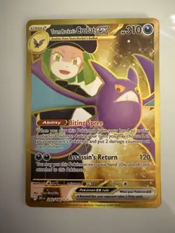 Team Rocket's Crobat ex 242/182 Destined Rivals Hyper Rare Holo NM - Image 1