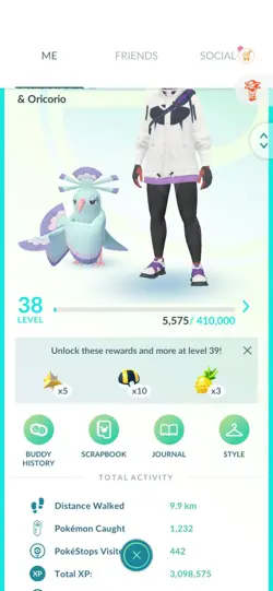 Pokemon Go (Stage 38) Shiny Oricorio ( 51 Shinys) - Image 1