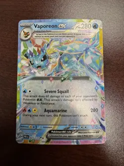 2025 POKEMON PRE EN-PRISMATIC EVOLUTIONS 023 VAPOREON EX - Image 1