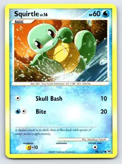 Squirtle 96/127 Common Platinum Pokemon Lightly Played - Image 1