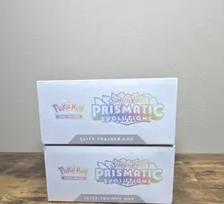 Lot of 2 Pokemon TCG Prismatic Evolutions Elite Trainer Box ETB Factory Sealed - Image 1