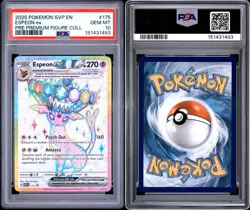 148491899 Espeon ex 2025 Pokemon SV Prismatic Evolutions Promo #175 PSA 10 - Image 3