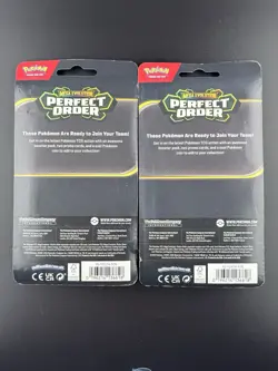 Pokemon Perfect Order Blister - 2 Packs, 4 Promos (2 Cosmo Holo) and 2 Coins NEW - Image 2