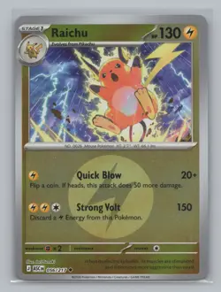 Raichu Energy 056/217 Ascended Heroes NM Pokemon TCG Reverse Holo - Image 1