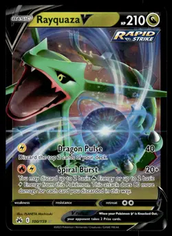 Rayquaza V 100/159 Crown Zenith Pokemon - Image 1