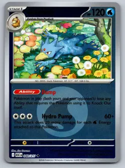 GOLDUCK (ENERGY SYMBOL) 040/217 REVERSE HOLO POKEMON ASCENDED HEROES NM/M - Image 1