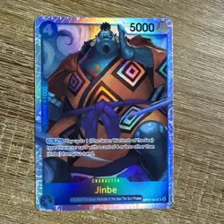 Jinbe 045 One Piece OP07-045 500 Years in the Future SR English Blue Tcg Card - Image 1