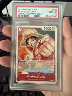 One Piece CCG Monkey.D.Luffy Promotion Pack 2022 PSA 10 - Image 1