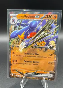 Cynthia's Garchomp ex 104/182 NM Pokemon Card SV10 Destined Rivals - Image 1
