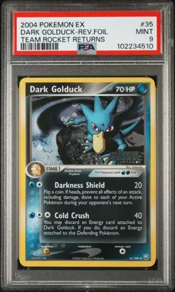 PSA 9 DARK GOLDUCK 35 EX TEAM ROCKET RETURNS REVERSE HOLO POKEMON - Image 1