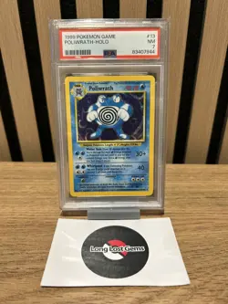 PSA 7 Poliwrath 13/102 Base Set Pokemon Card MINT - Image 1