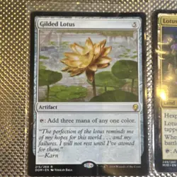 Magic: The Gathering Gilded Lotus & 2 Lotus Field Card Lot - Image 3