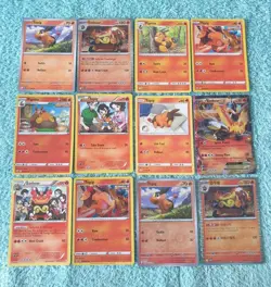 TEPIG, PIGNITE, & EMBOAR BUNDLE OF POKEMON CARDS - Image 1
