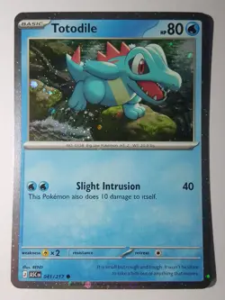 Totodile 041 Cosmos Holo Promo Ascended Heroes Pokemon card - Image 1