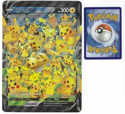 Pokemon TCG - Pikachu V Union - Jumbo Card Promo - NM - Image 1