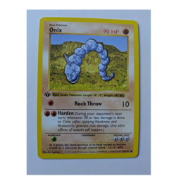 Onix 56/102 Base Set Pokemon TCG Card 90 HP Basic 1999 Wizards English Vintage - Image 1