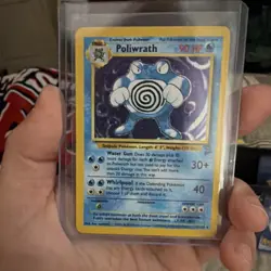 Pokemon TCG Base Set Poliwrath Holo 2 Card Lot Wizards of the Coast 1999 - Image 3