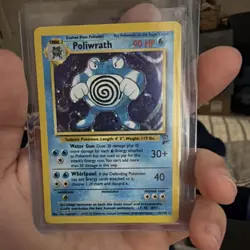 Pokemon TCG Base Set Poliwrath Holo 2 Card Lot Wizards of the Coast 1999 - Image 5