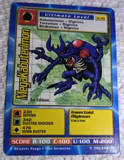 Digimon Cards - 1999 Digi-Battle 1st Edition MegaKabuterimon ST-28 - Image 1