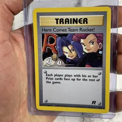 Here Comes Team Rocket 15/82 WoTC Team Rocket Holo Rare Vintage Pokemon Card NM - Image 1