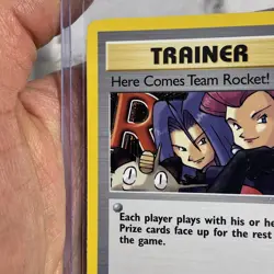 Here Comes Team Rocket 15/82 WoTC Team Rocket Holo Rare Vintage Pokemon Card NM - Image 3