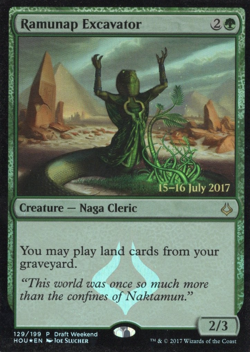Magic the Gathering, Rare Release/Draft Foil, Ramunap Excavator, Pack Fresh - Image 1