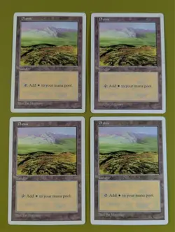 Plains (433) x4 Fifth Edition 5th 4x Magic the Gathering MTG White Border - Image 1