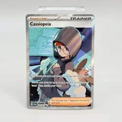 Pokemon SV Shrouded Fable Trainer Cassiopeia 86/64 Ultra Rare Full Art Card NM - Image 1