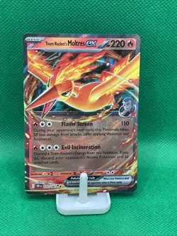 Team Rocket's Moltres EX 031/182 Pokemon Destined Rivals HOLO PACK FRESH NM - Image 1
