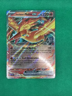 Team Rocket's Moltres EX 031/182 Pokemon Destined Rivals HOLO PACK FRESH NM - Image 3