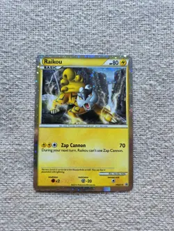 Raikou HGSS19 Promo 2010 Shiny Raikou Holo Heartgold Soulsilver Pokemon Tcg [LP] - Image 1