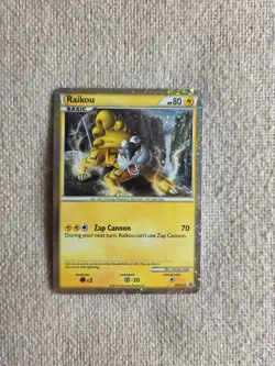 Raikou HGSS19 Promo 2010 Shiny Raikou Holo Heartgold Soulsilver Pokemon Tcg [LP] - Image 2