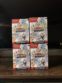 Lot of 4 Pokemon TCG Prismatic Evolutions Booster Bundle SEALED Scarlet & Violet - Image 1