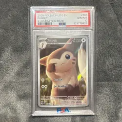 2025 POKEMON JTG EN-JOURNEY TOGETHER ILLUSTRATION RARE #168 FURRET PSA 10 - Image 1