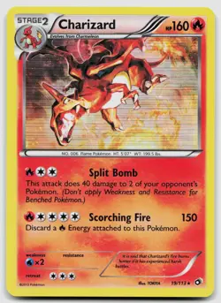 Charizard 19/113 Legendary Treasures Holo Pokemon LP - Image 1