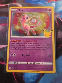 Mew 11/25 Celebrations Holo Rare Pokemon TCG NM - Image 1